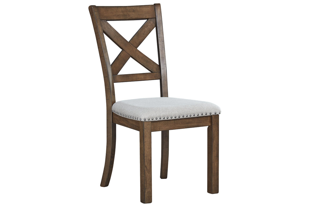 Moriville Grayish Brown Dining Chair, Set of 2 from Ashley - Luna Furniture