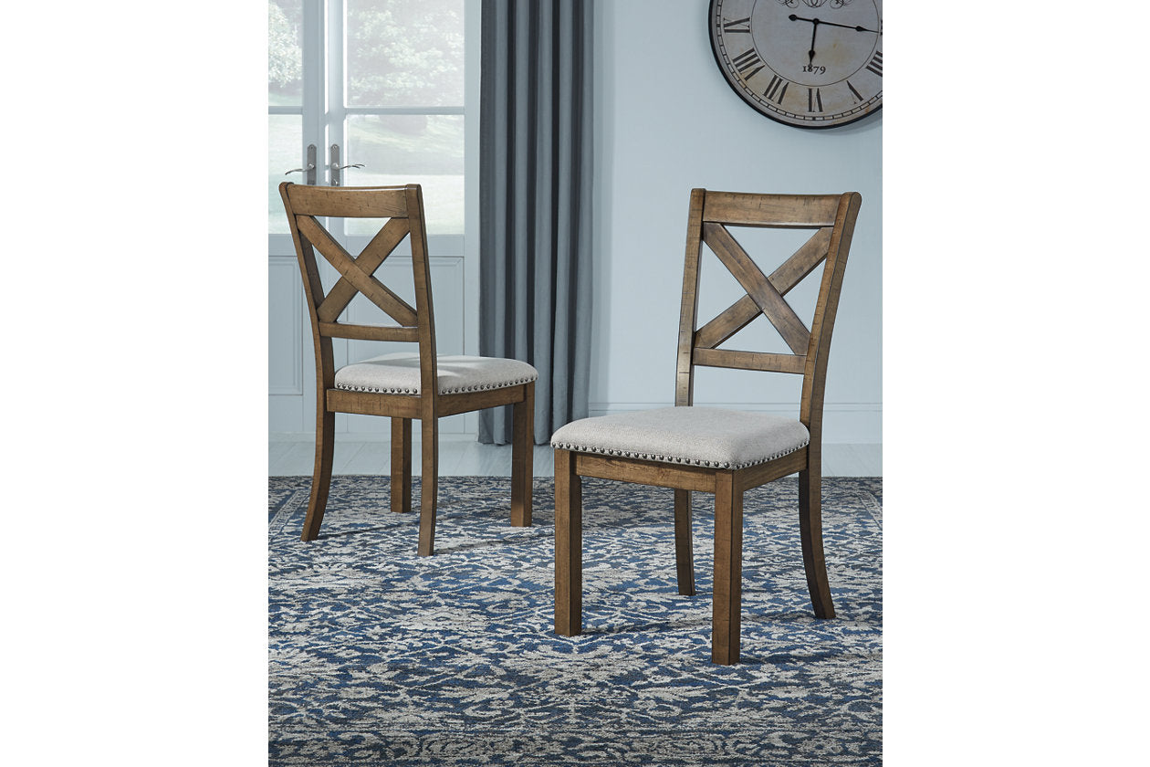 Moriville Grayish Brown Dining Chair, Set of 2 from Ashley - Luna Furniture