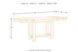 Moriville Grayish Brown Counter Height Dining Extension Table -  - Luna Furniture