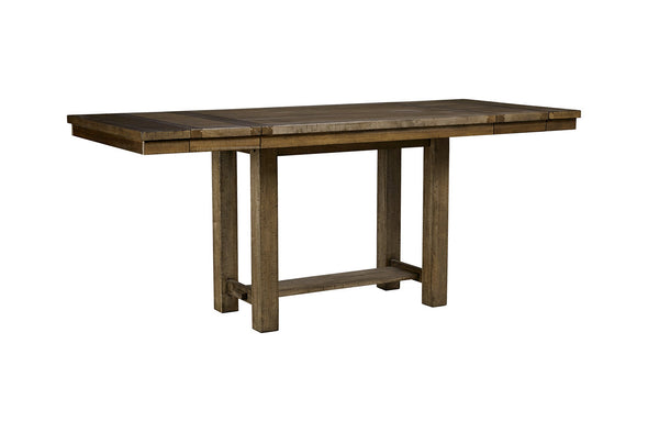Moriville Grayish Brown Counter Height Dining Extension Table