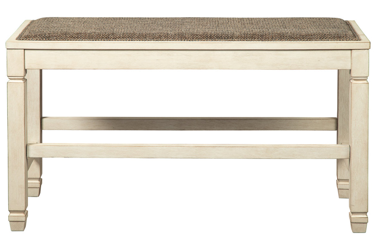 Bolanburg Two-tone Counter Height Bench from Ashley - Luna Furniture