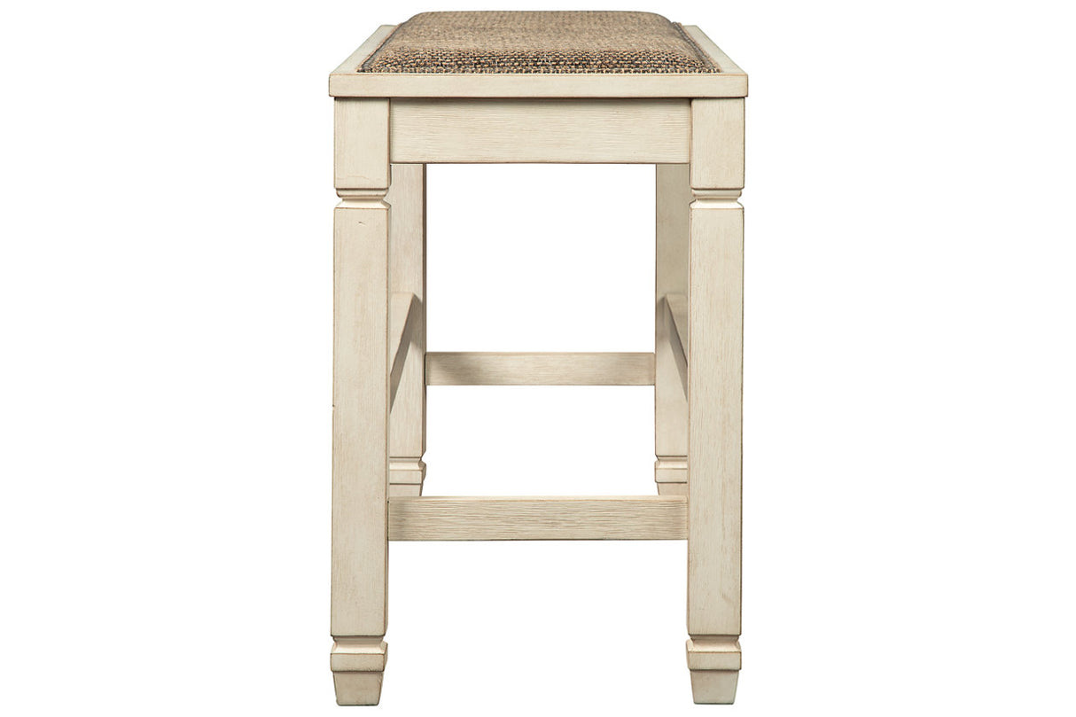 Bolanburg Two-tone Counter Height Bench from Ashley - Luna Furniture