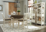 Bolanburg Antique White-Oak Drop Leaf Counter Height Set - Luna Furniture