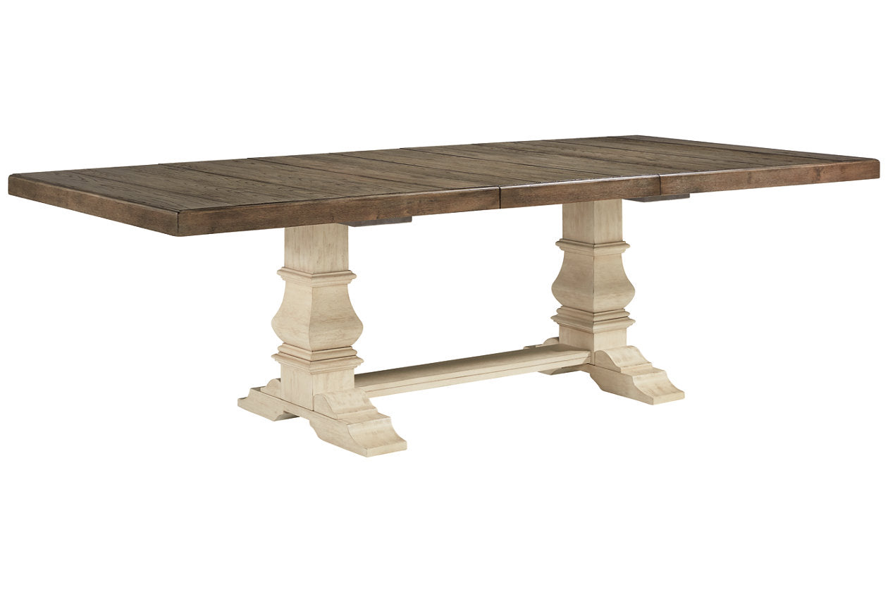 Bolanburg Antique White Extention Dining Table from Ashley - Luna Furniture