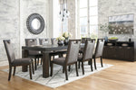 Hyndell Dark Brown Dining Room Set - Luna Furniture