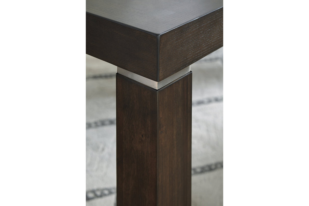 Hyndell Dark Brown Dining Extension Table -  - Luna Furniture