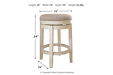 Realyn Chipped White Counter Height Barstool -  - Luna Furniture