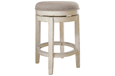 Realyn Chipped White Counter Height Barstool -  - Luna Furniture