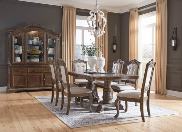 Charmond Brown Dining Room Set - Luna Furniture