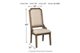 Wyndahl Rustic Brown Dining Chair, Set of 2