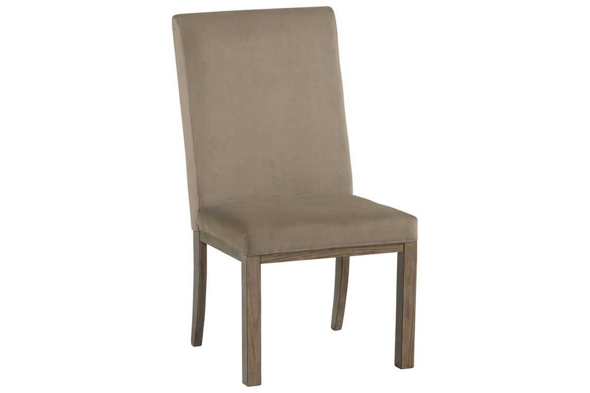 Chrestner Gray/Brown Dining Chair, Set of 2