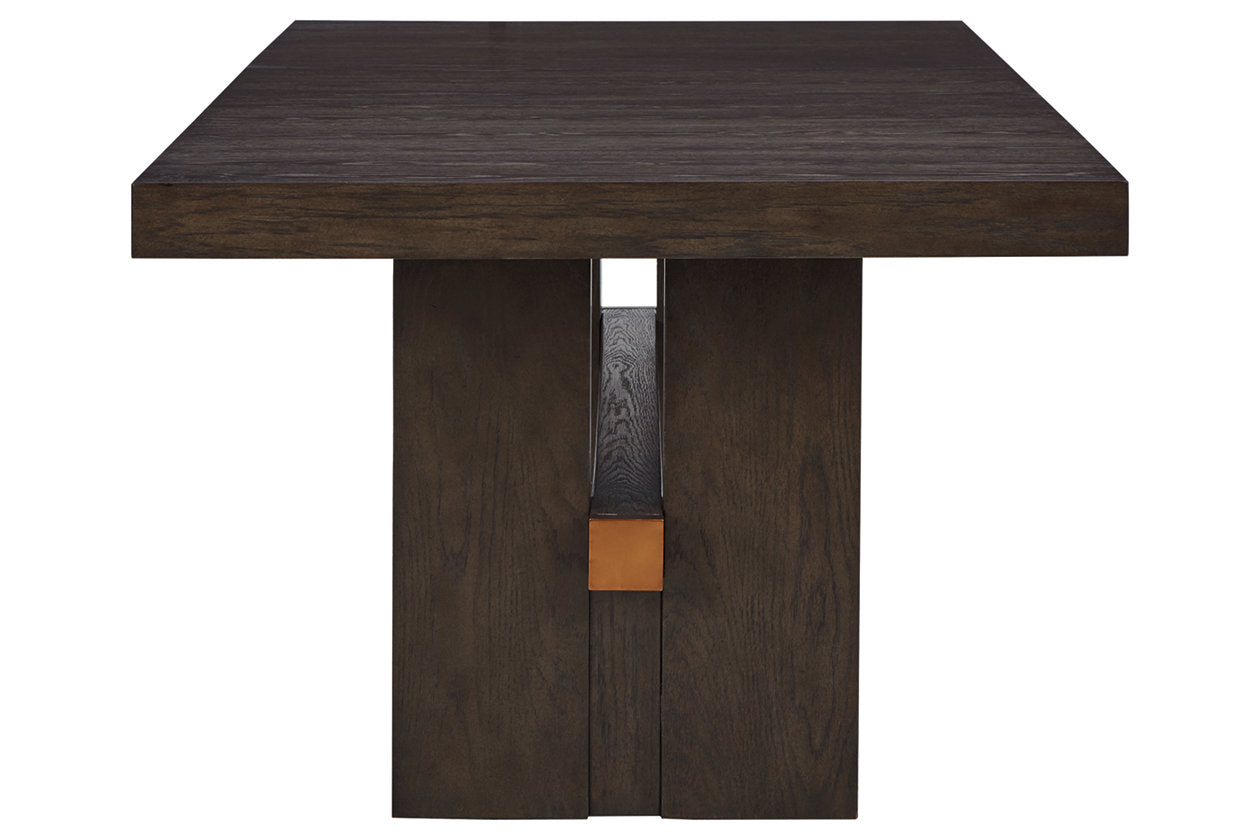 Burkhaus Dark Brown Dining Extension Table – Luna Furniture