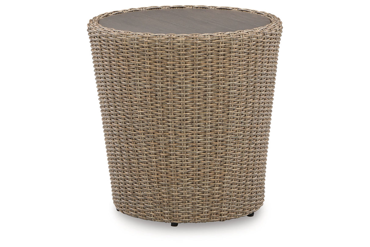 DANSON Beige Outdoor End Table from Ashley - Luna Furniture