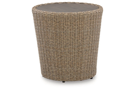 DANSON Beige Outdoor End Table from Ashley - Luna Furniture