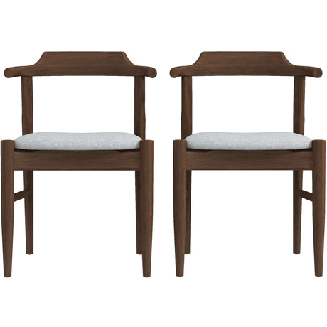 Daisy Dining Chair (Set of 2) Grey Fabric from Midinmod - Luna Furniture