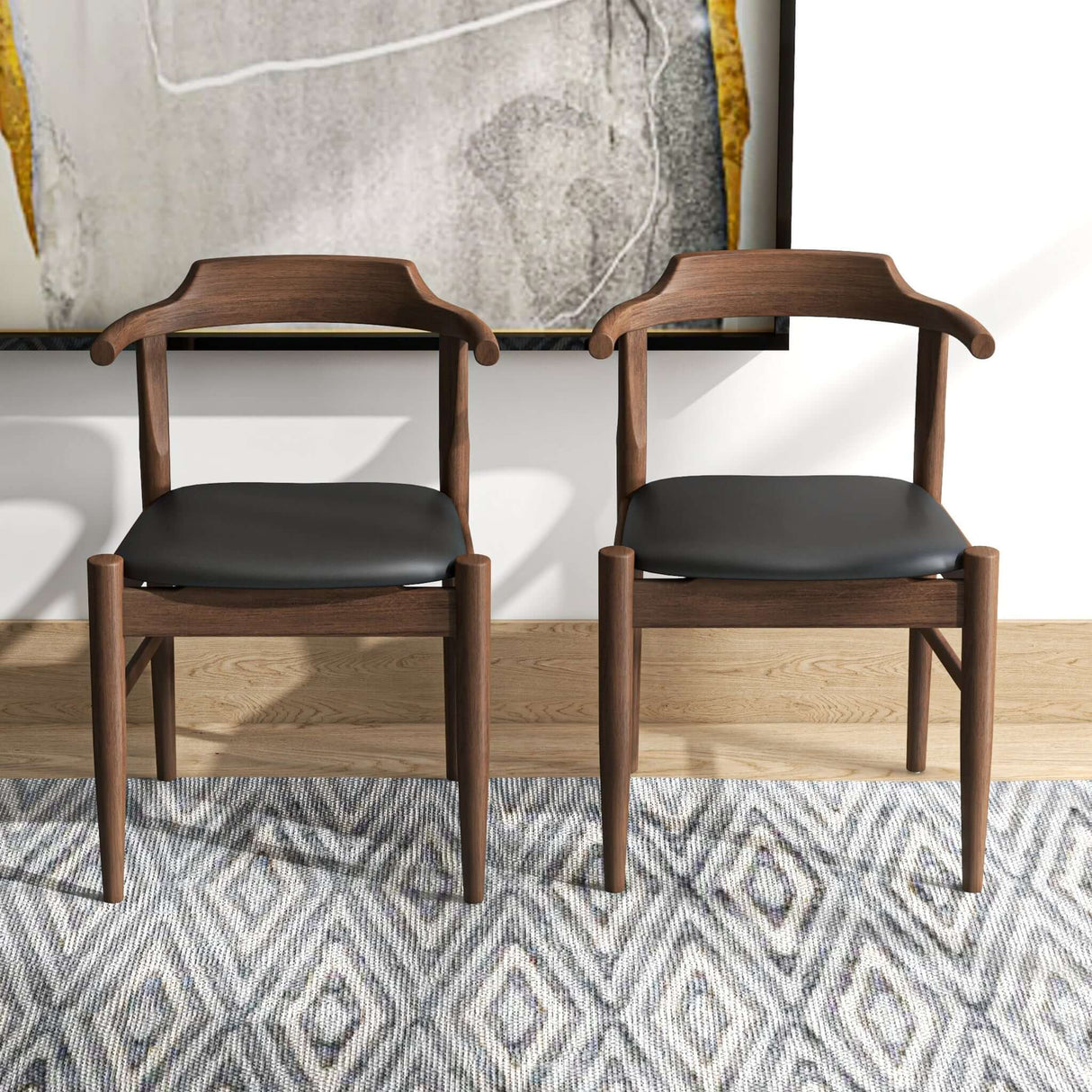 Daisy Dining Chair (Set of 2) Grey Fabric from Ashcroft Furniture - Luna Furniture