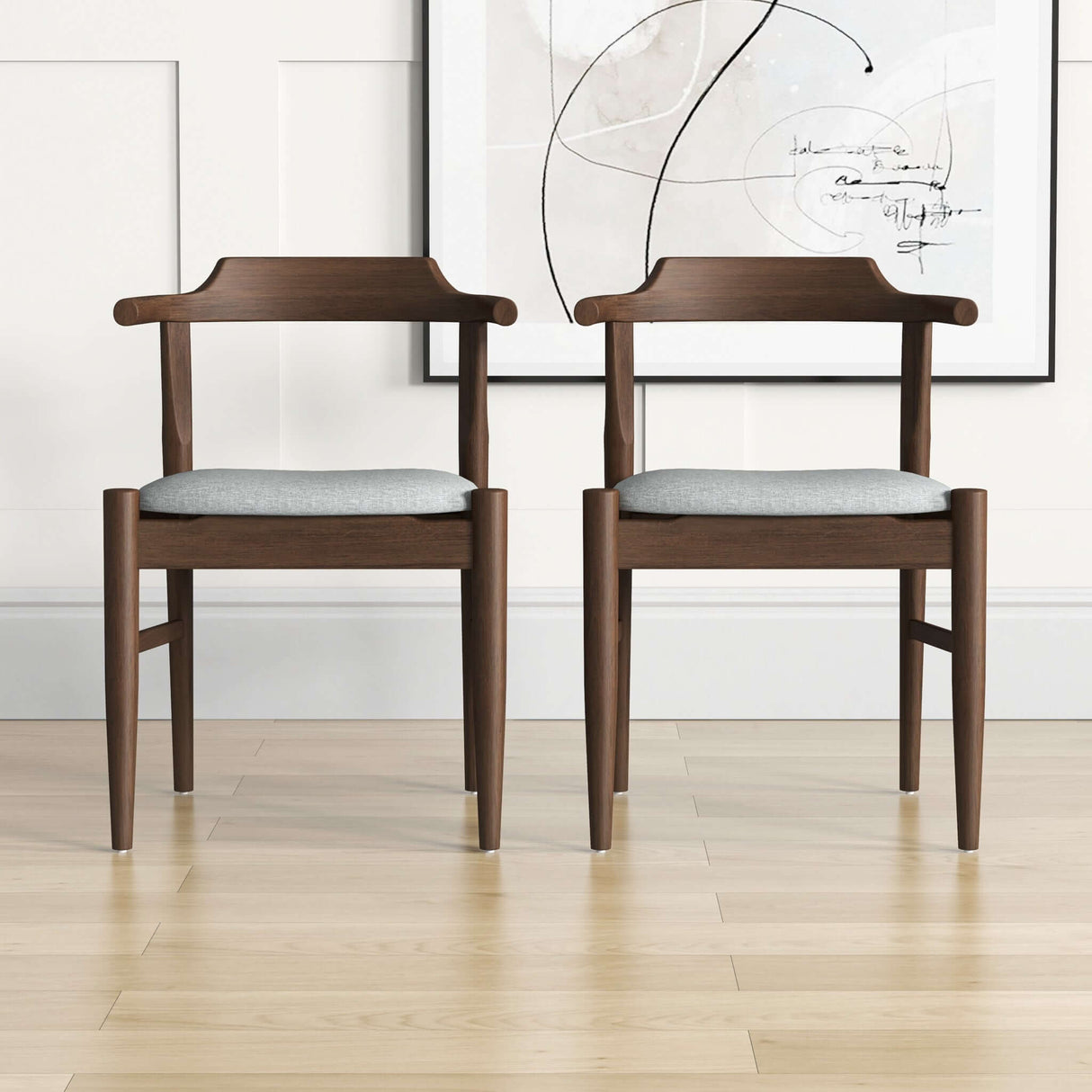 Daisy Dining Chair (Set of 2) Grey Fabric from Ashcroft Furniture - Luna Furniture
