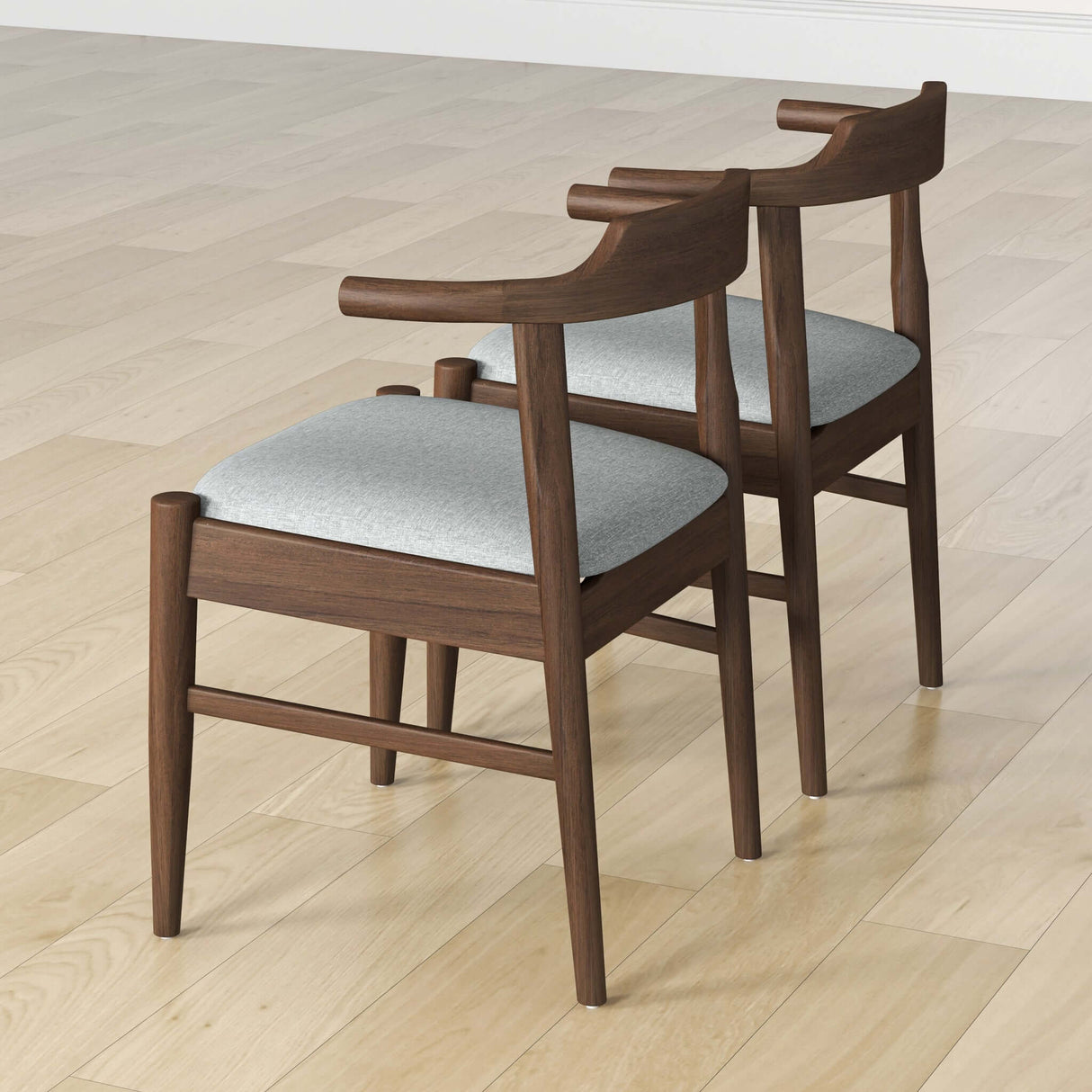 Daisy Dining Chair (Set of 2) Grey Fabric from Ashcroft Furniture - Luna Furniture