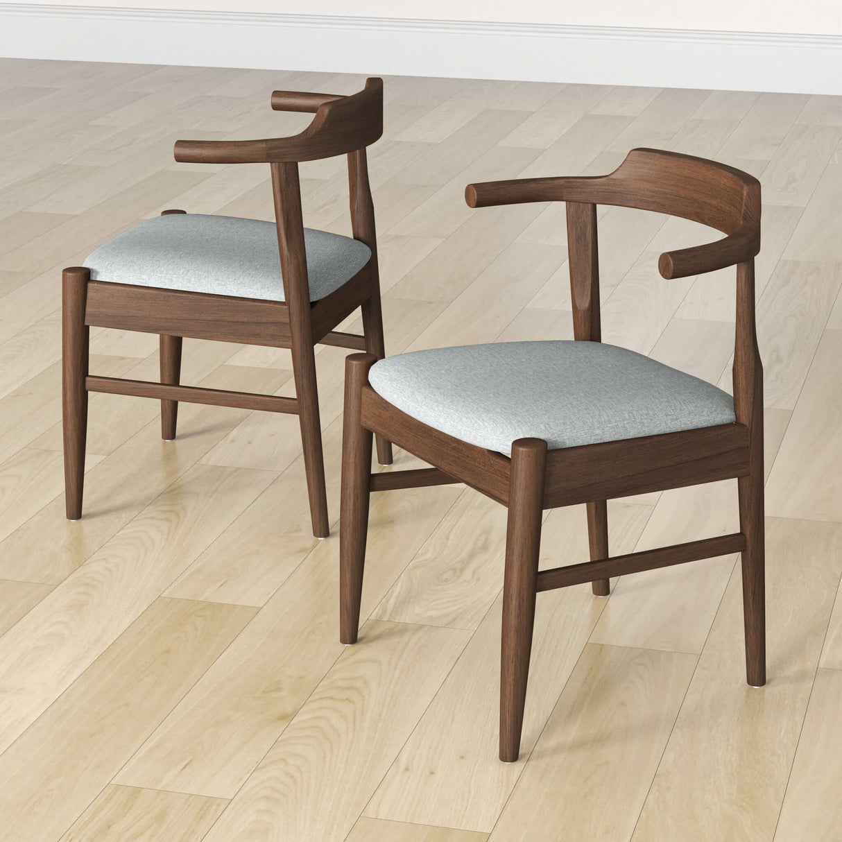 Daisy Dining Chair (Set of 2) Grey Fabric from Ashcroft Furniture - Luna Furniture