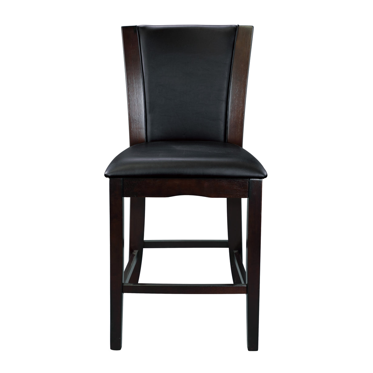 Daisy Espresso/Dark Brown 5-Piece 48" Glass-Top Round Counter Height Set from Homelegance - Luna Furniture