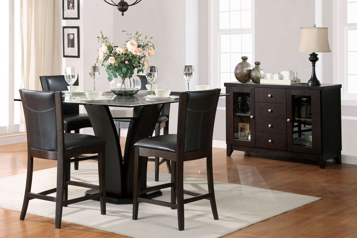 Daisy Espresso/Dark Brown Counter Height Chair, Set of 2 from Homelegance - Luna Furniture