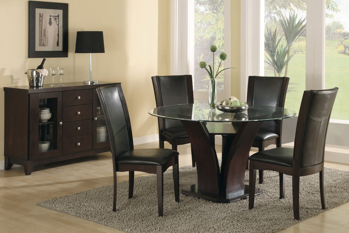 Daisy Espresso/Dark Brown Side Chair, Set of 2 from Homelegance - Luna Furniture
