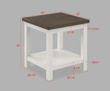 Dakota Chalk White End Table from Crown Mark - Luna Furniture