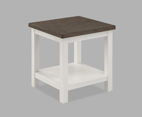Dakota Chalk White End Table from Crown Mark - Luna Furniture