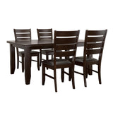 Dalila Cappuccino and Black 5-Piece Dining Set from Coaster - Luna Furniture