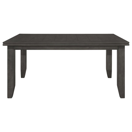Dalila Dark Gray Rectangular Plank Top Dining Table from Coaster - Luna Furniture