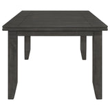Dalila Dark Gray Rectangular Plank Top Dining Table from Coaster - Luna Furniture