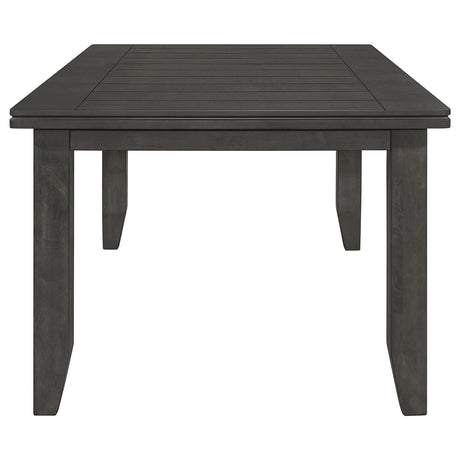 Dalila Dark Gray Rectangular Plank Top Dining Table from Coaster - Luna Furniture