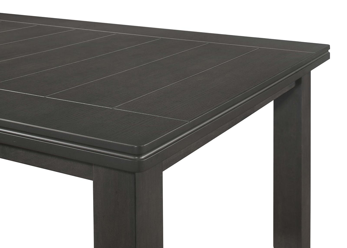 Dalila Dark Gray Rectangular Plank Top Dining Table from Coaster - Luna Furniture