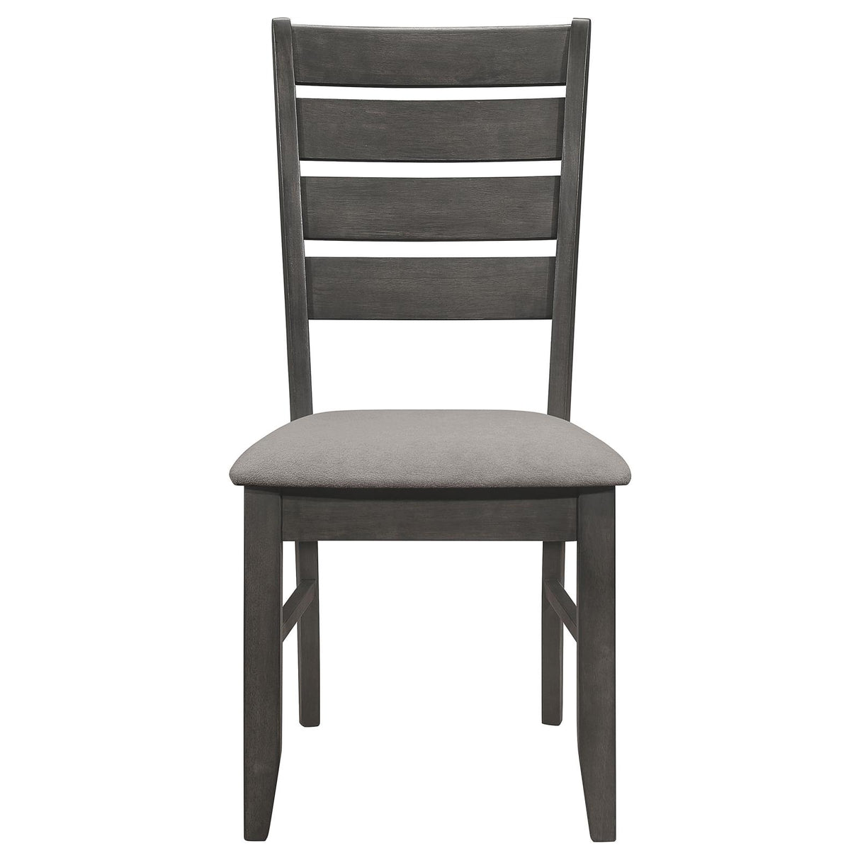 Dalila Gray and Dark Gray Ladder Back Side Chair, Set of 2 from Coaster - Luna Furniture