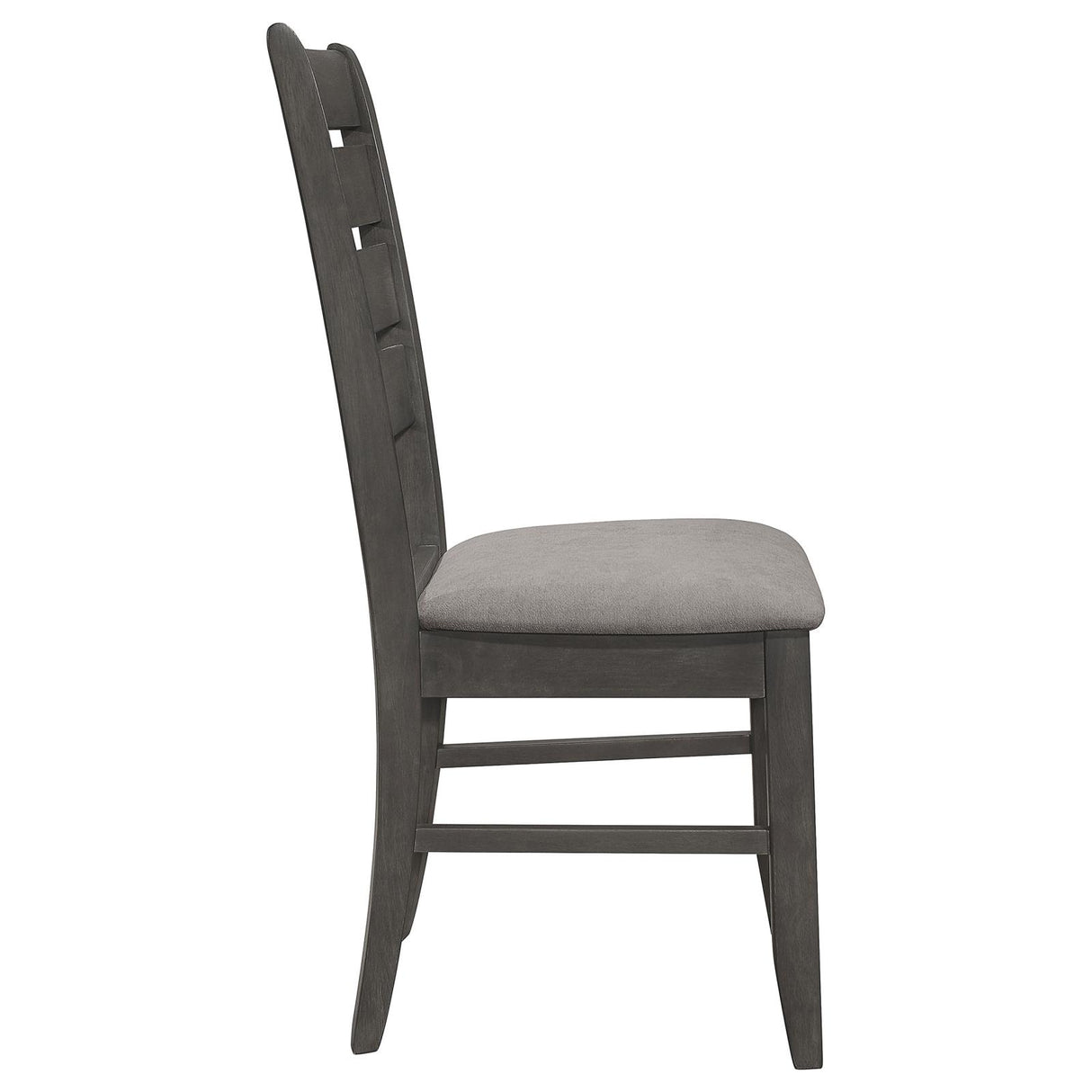 Dalila Gray and Dark Gray Ladder Back Side Chair, Set of 2 from Coaster - Luna Furniture