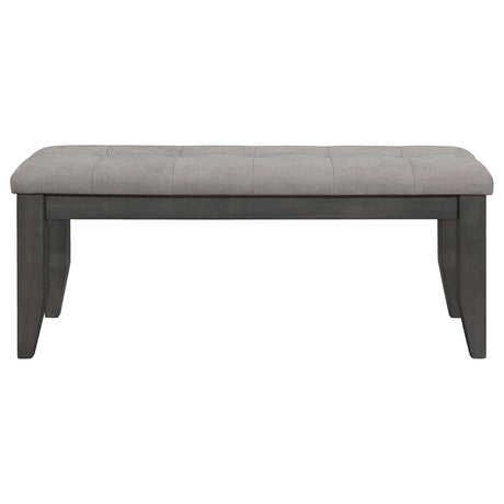 Dalila Gray and Dark Gray Padded Cushion Bench from Coaster - Luna Furniture