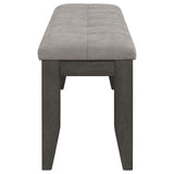 Dalila Gray and Dark Gray Padded Cushion Bench from Coaster - Luna Furniture
