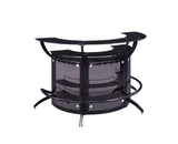 Dallas Smoke and Black Curved Bar Unit from Coaster - Luna Furniture