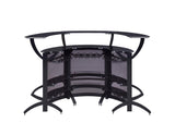 Dallas Smoke and Black Curved Bar Unit from Coaster - Luna Furniture