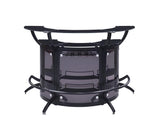 Dallas Smoked and Black 3-Bottle Wine Rack Bar Unit from Coaster - Luna Furniture