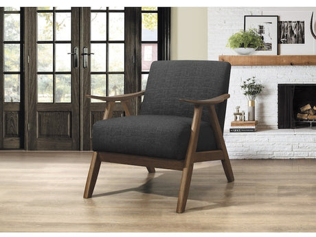 Damala Dark Gray Accent Chair from Homelegance - Luna Furniture