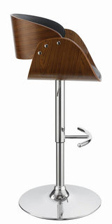 Dana Black and Chrome Adjustable Bar Stool from Coaster - Luna Furniture