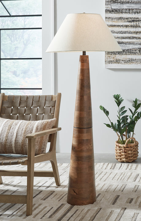 Danset Brown Floor Lamp from Ashley - Luna Furniture