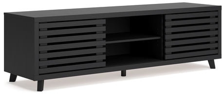 Danziar Black 72" TV Stand from Ashley - Luna Furniture