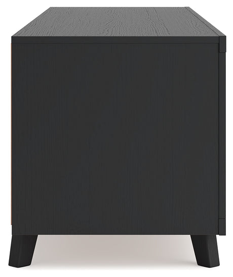 Danziar Black 72" TV Stand from Ashley - Luna Furniture