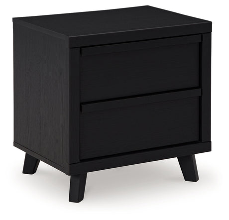 Danziar Black Nightstand from Ashley - Luna Furniture