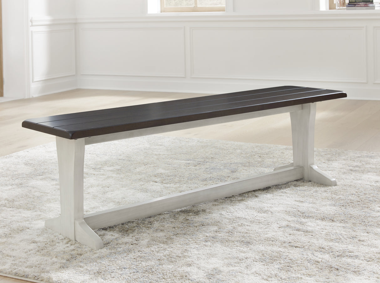 Darborn Gray/Brown 62" Dining Bench from Ashley - Luna Furniture