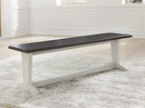Darborn Gray/Brown 62" Dining Bench from Ashley - Luna Furniture