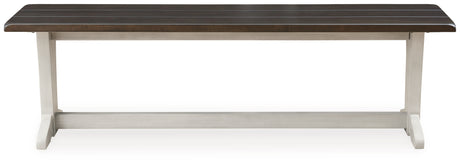 Darborn Gray/Brown 62" Dining Bench from Ashley - Luna Furniture