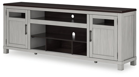 Darborn Gray/Brown 88" TV Stand from Ashley - Luna Furniture